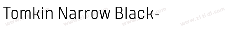 Tomkin Narrow Black字体转换
